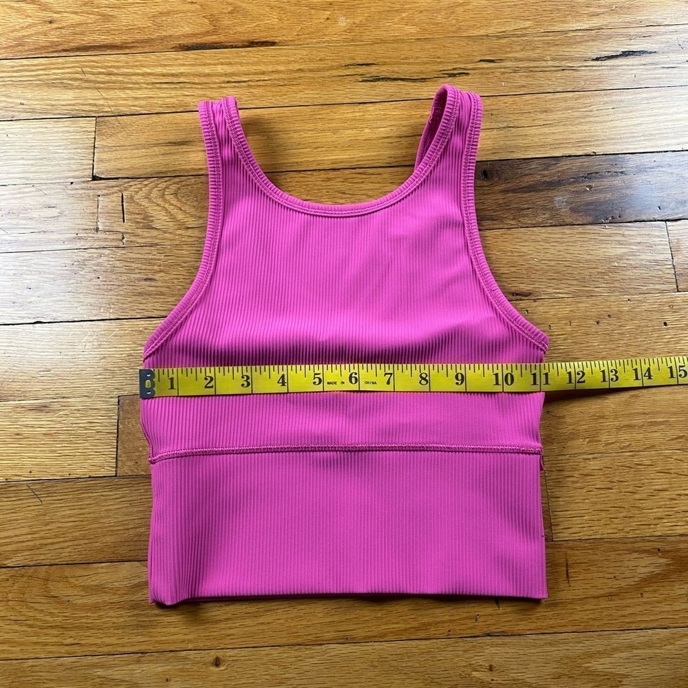 Lululemon Power Pivot Tank Top *Rib Color Sonic Pink Size 2 - Picture 7 of 8